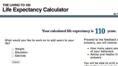 chance of living to 100 calculator|How to Calculate Your Life Expectancy .